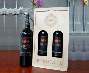 Quà tặng cao cấp 2 chai vang Pháp 1982 đỏ