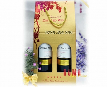 Quà tặng rượu vang giá rẻ Santo Molina