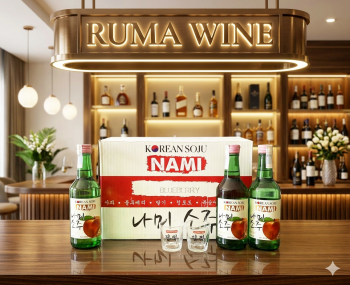 Rượu Soju Hàn Quốc Nami hương vị đào 360ml