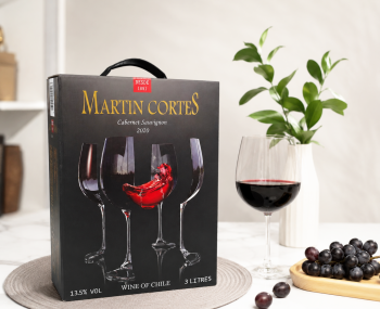 Rượu vang bịch Chile Martin Cortes 3 lít
