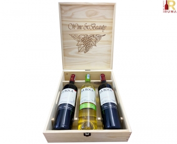 Quà tặng cao cấp 3 chai vang Chile La Roca
