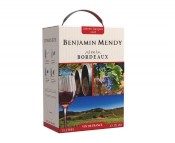 Rượu vang bịch Pháp Benjamin Mendy 3 lít