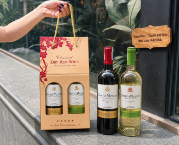 Quà tặng rượu vang giá rẻ Santo Molina