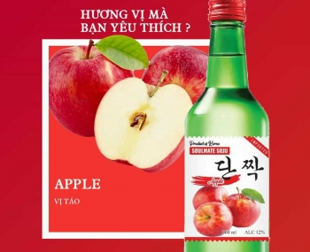 Rượu Soju Hàn Quốc Soulmate Apple 360ml - Hương vị táo