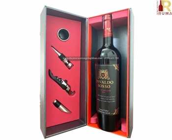 Quà tặng sang trọng 1 chai rượu vang Chile Osvaldo