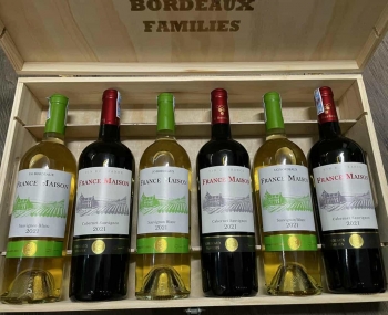 Quà tặng cao cấp 6 chai vang Pháp France Maison