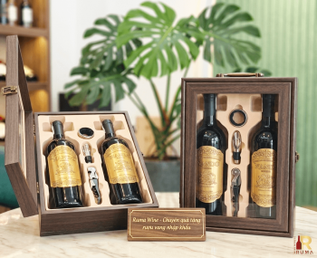 Quà tặng tết doanh nghiệp 2 chai vang Nando Reserva HK2