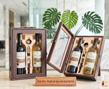 Quà tặng doanh nghiệp 2 chai vang Belle Saison HK2