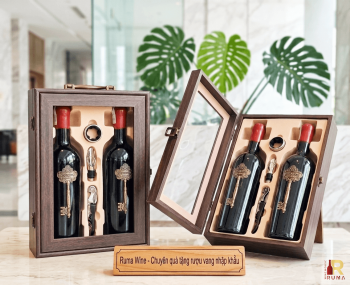 Quà tặng doanh nghiệp 2 chai vang chìa khóa Segreto HK2