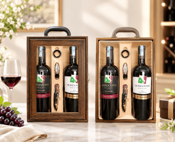 Quà tặng doanh nghiệp 2 chai vang Mondovino HK2