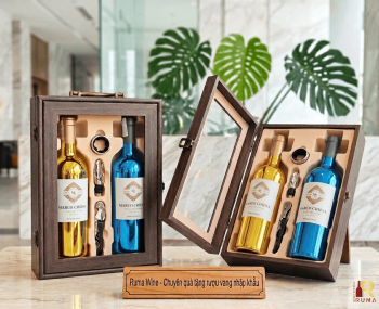 Quà tặng doanh nghiệp 2 chai vang Marco Chiesa HK2