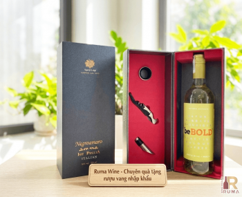 Quà tặng sang trọng HPK 1 chai vang Chile BeBold