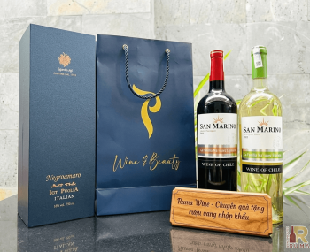 Quà tặng sang trọng HPK 1 chai vang Chile San Marino