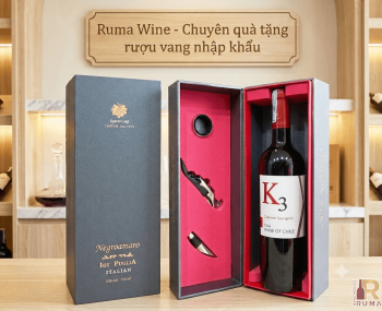 Quà tặng sang trọng HPK 1 chai vang Chile K3