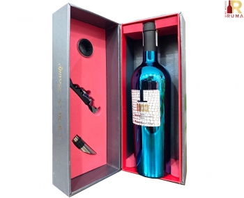 Quà tặng hộp 1 chai rượu vang Ý 1933 Blue kèm phụ kiện