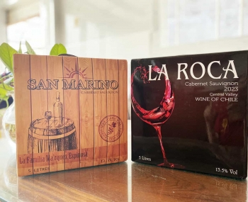 Combo 2 bình vang bịch 5 lít Chile nhập khẩu