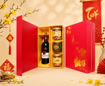 Hộp quà tặng tết rượu vang Úc Margheria đỏ