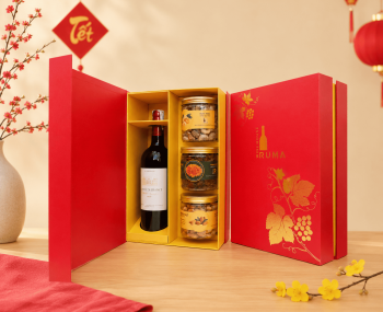 Hộp quà tặng tết rượu vang Pháp Adorez De France