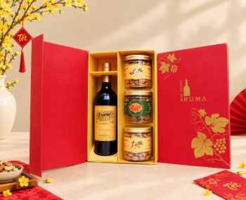 Hộp quà tặng tết rượu vang Pháp Chales Gary