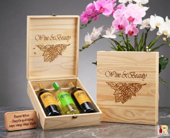 Quà tặng cao cấp 3 chai vang Pháp Chales Gary