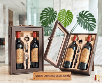 Quà tặng doanh nghiệp 2 chai vang Stefano HK2