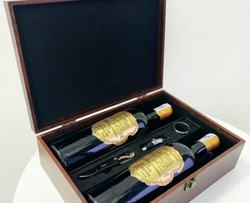 Bộ quà tặng tết 2 chai vang Pháp Quentin