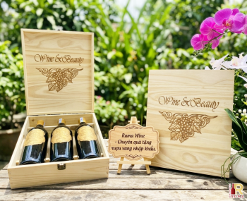 Quà tặng cao cấp 3 chai rượu vang Pháp Quentin