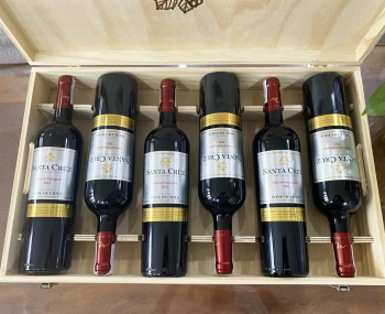Quà tặng cao cấp 6 chai vang Chile Santa Cruz