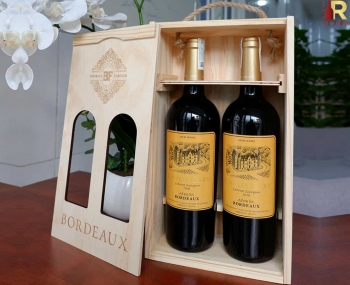 Quà tặng cao cấp 2 chai rượu vang Pháp Chales Gary