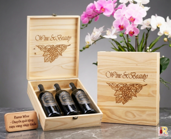 Quà tặng cao cấp 3 chai rượu vang Ý Marcoli