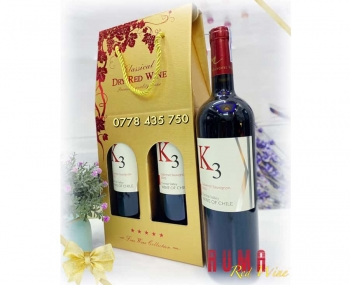 Quà tặng giá rẻ vang K3 Cabernet Sauvignon