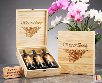 Set quà tặng cao cấp 3 chai rượu vang Ý 68
