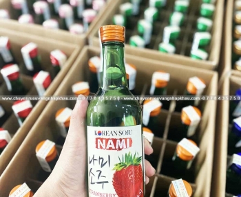 Rượu Soju Hàn Quốc Nami hương vị dâu 360ml