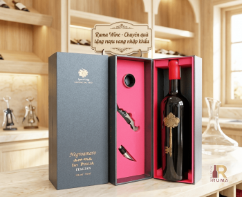 Quà tặng sang trọng HPK 1 chai vang Ý Segreto