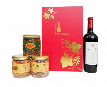 Hộp quà tặng tết rượu vang Tây Ban Nha Pamela