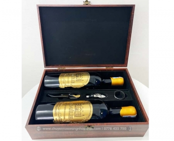 Bộ quà tặng tết 2 chai vang Pháp Amelie