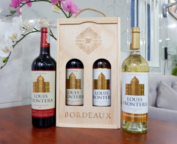 Quà tặng cao cấp 2 chai vang Pháp Louis Frontera