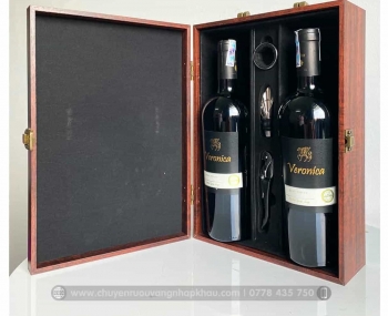 Bộ quà tặng tết 2 chai rượu vang Ý Veronica Semi