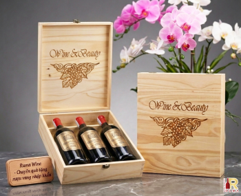 Quà tặng cao cấp 3 chai rượu vang Ý Gianluca