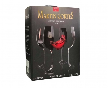 Rượu vang bịch Chile Martin Cortes 3 lít
