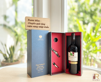 Quà tặng sang trọng HPK 1 chai vang Ý Mondovino Rosso