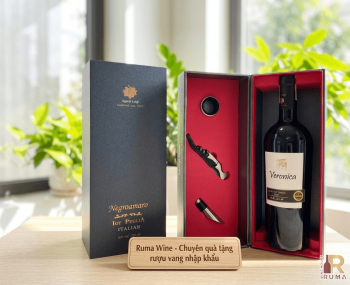 Quà tặng sang trọng HPK 1 chai vang Ý Veronica Rosso