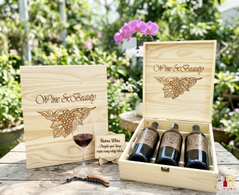 Quà tặng cao cấp 3 chai vang Ý Zeros