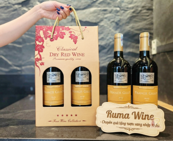 Quà tặng rượu vang giá rẻ Francis Gillot