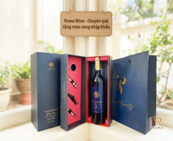 Quà tặng sang trọng HPK 1 chai vang Chile De Lima