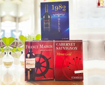 Combo 3 bình vang bịch 3 lít Pháp