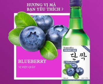 Rượu Soju Hàn Quốc Soulmate Blueberry 360ml - Hương vị việt quất