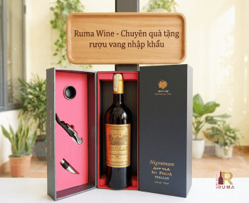 Quà tặng sang trọng HPK 1 chai vang Pháp Nicolas