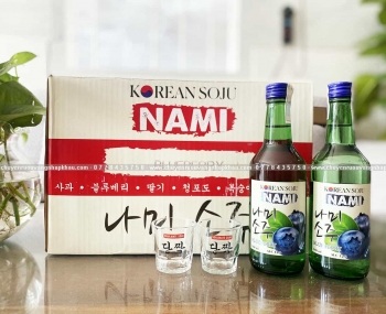 Rượu Soju Hàn Quốc Nami hương vị việt quất 360ml