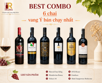 Combo 6 chai vang Ý bán chạy nhất